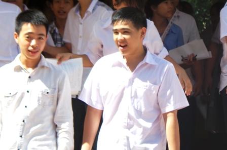 Học sinh thi tốt nghiệp THPT năm 2013.