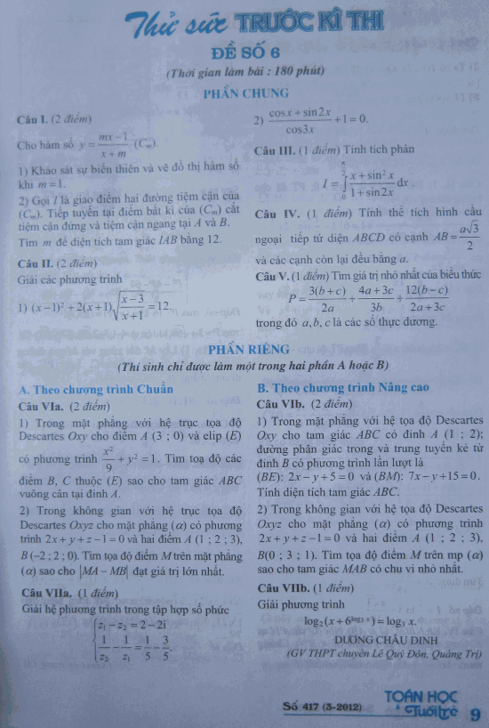 de thi thu so 6-thtt "de thi thu so 6"
